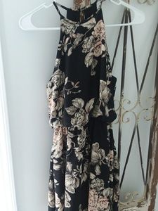 ONE CLOTHING short black floral dress